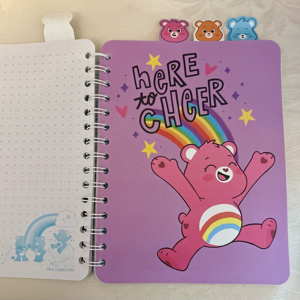 Care Bears Blue Notebook with Tabbed dividers - Picture 5 of 7